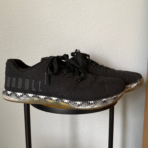 nobull grey patchwork trainer